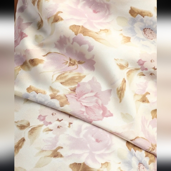 Lulus NWT Truest Romance White Floral Print Sleeveless Ruched Midi Dress Medium - Picture 11 of 11